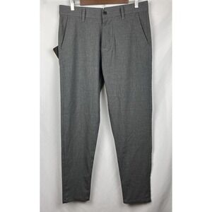 OCEAN AMELI NWT Gray Slacks 100%‎ Cotton Chino Business Casual Trousers M 32x29